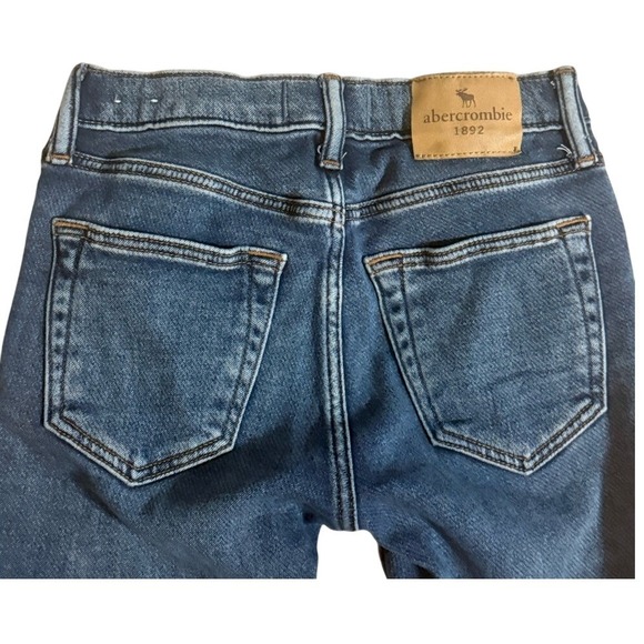 Abercrombie Kids Skinny Jeans Distressed Blue Denim‎ Size 11 12 - Picture 8 of 10